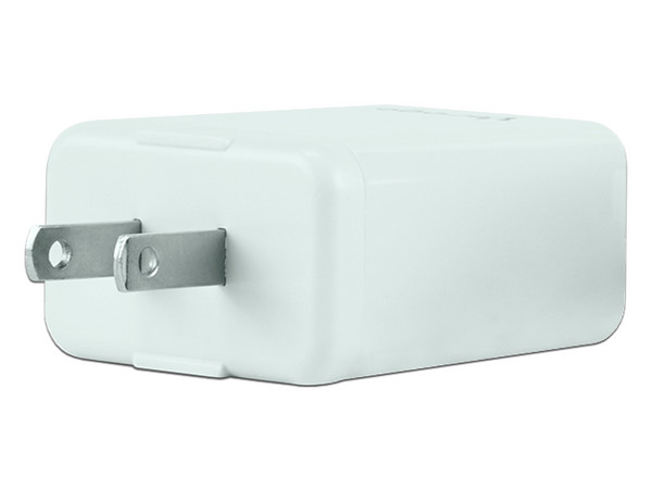 Cargador para pared Vorago Quick Charge AU-350, 3.0A, PD 20W a USB-A y USB-C, Color Blanco.