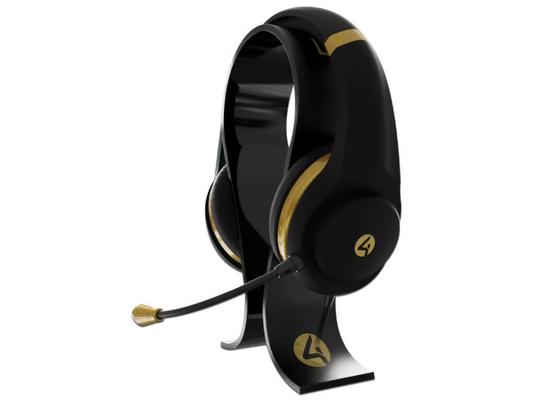 Audífonos Gamer 4Gamers XP-GOLDR-BLK-4G, 3.5mm. Color Negro.
