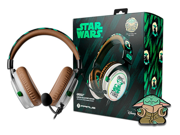 Audífonos Gamer con Micrófono Primus Gaming Grogu, Respuesta de Frecuencia 20-20000Hz, 3.5mm.