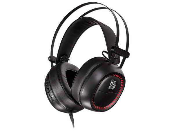 Audífonos con Micrófono Thermaltake Shock Pro, RGB, 3.5/USB. Color Negro