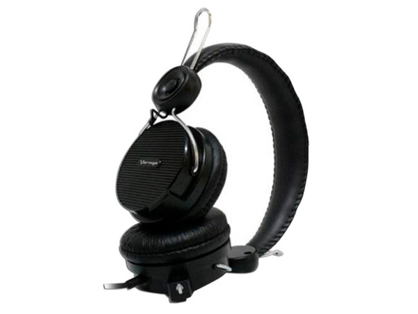 Audífonos tipo Diadema con Micrófono Vorago HS-201, Respuesta de Frecuancia 20-20000Hz, 3.5mm. Color Negro.