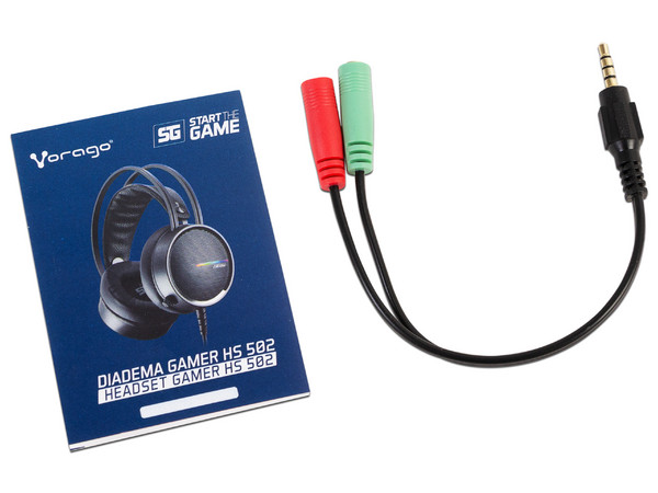 Audífonos Gamer con micrófono Vorago HS-502, 3.5mm, LED RGB, Color Negro.