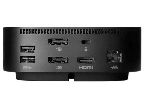 Docking Station Thunderbolt HP 5TW10AA con replicador de Puertos USB Tipo C, USB Tipo-A , DisplayPort, RJ45. Color Negro.