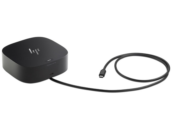 Docking Station HP Thunderbolth Universal Dock, con replicador de Puertos USB Tipo C, USB Tipo-A, DisplayPort, RJ45. Color Negro.