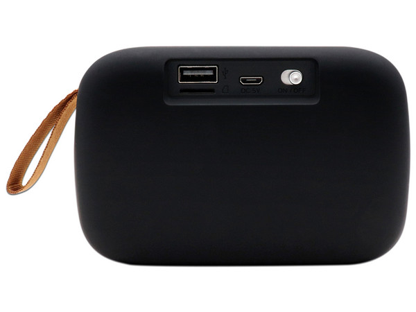 Bocina inalámbrica recargable BRobotix 136452, 3W, Bluetooth, Radio FM, Ranura MicroSD, USB. Color Negro.