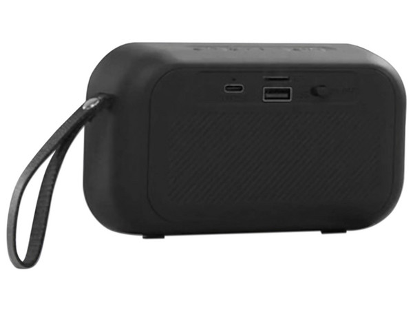 Bocina Inalámbrica BRobotix 6000090, Bluetooth, RGB, Con Correa, Color Negro.