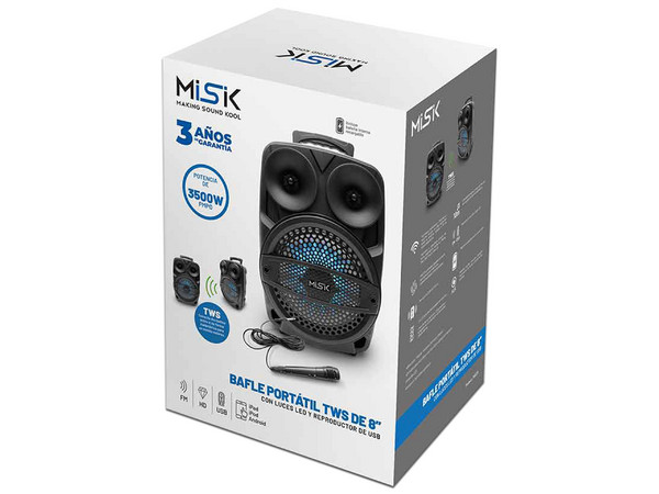 Bafle Inalámbrico Misik MB128 de 8
