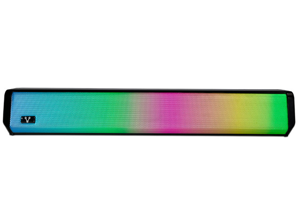 Bocina Portátil Estéreo Vorago BSP-320, Bluetooth y Luz LED. Potencia de 5W. Color Negro.