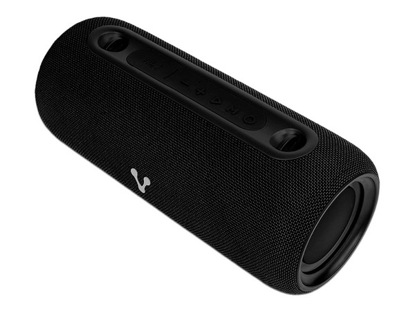 Bocina Inalámbrica VORAGO BSP-430 de 26W, Bluetooth, Iluminación LED, Color Negro.