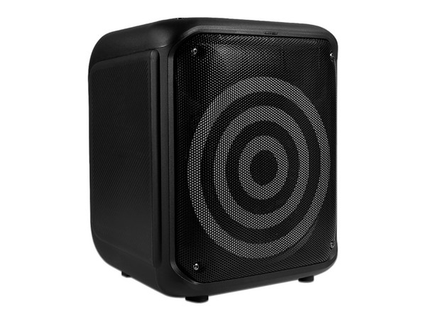 Bafle Vorago Inalámbrico KSP-350, Bluetooth, 30W RMS, Incluye Micrófono Inalámbrico, Color Negro.