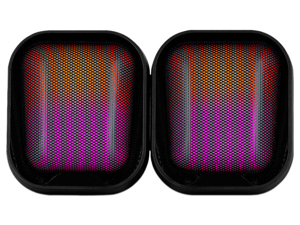 Bocinas Vorago Start the Game SPK-255, RGB, 3.5mm, Alimentación USB, 2.1. Color Negro.