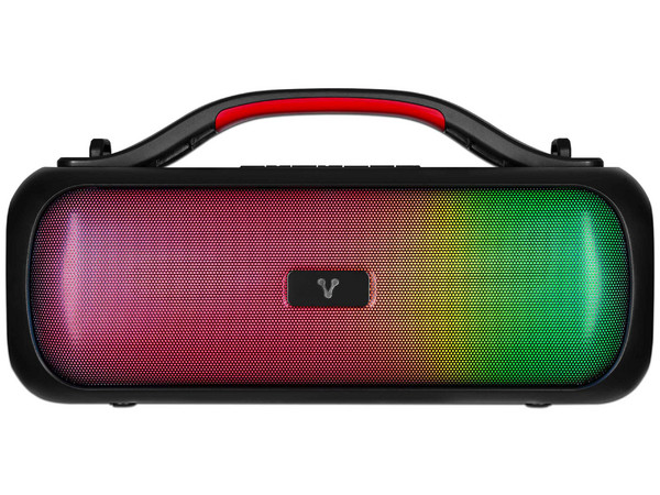 Bocina VORAGO BSP-440 Bluetooth/USB con Luz RGB Frontal, TWS, 20W RMS y 5 horas de Autonomía, Resistencia IPX5.