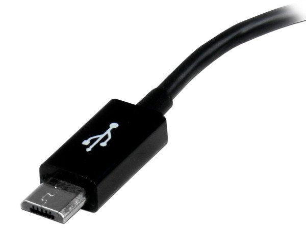 Cable Adaptador OTG StarTech de Micro USB (M) a USB A (H), 13cm.