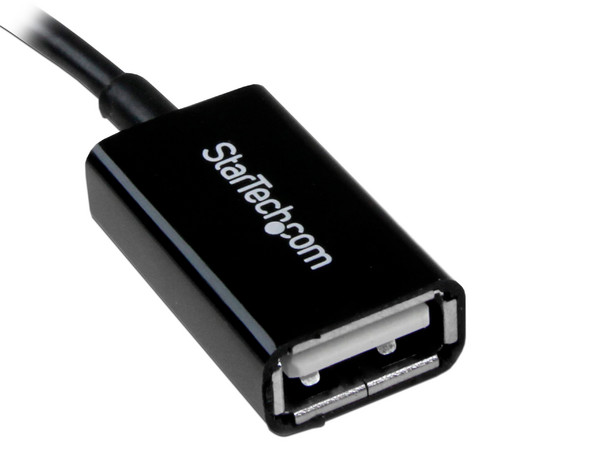 Cable Adaptador OTG StarTech de Micro USB (M) a USB A (H), 13cm.