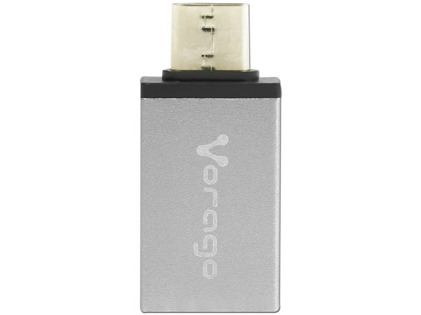 Adaptador Vorago ADP-101, de USB Tipo C (M) a USB 3.0 (H).