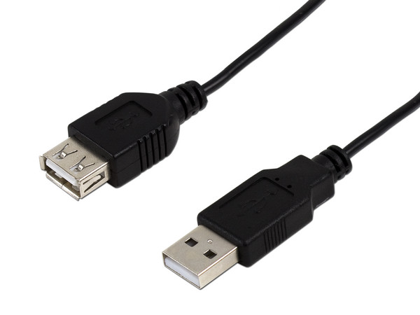 Extensión Vorago de cable USB tipo A (M) a USB A (H), 1.5m.