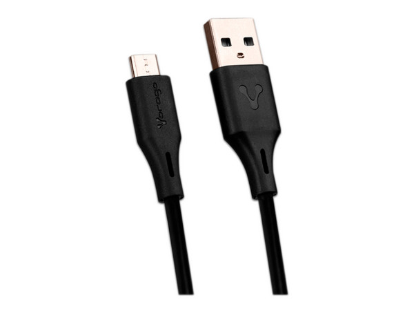 Cable Vorago CAB-M01B de Conector USB-A a Micro USB, 1m. Color Negro.