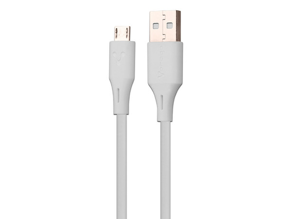 Cable USB Vorago CAB-M01W, USB a Micro USB (M-M), 1m, Color Blanco.