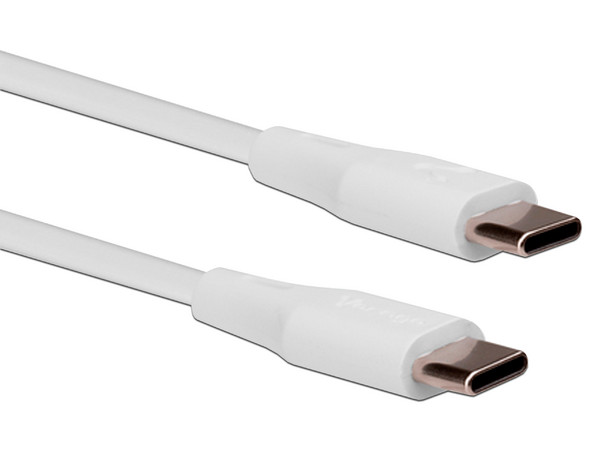 Cable Vorago CAB-CC01W de Conector USB-C a USB-C, Carga rápida, 1m. Color Negro.