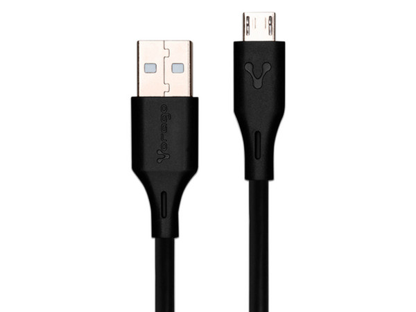 Cable USB a Micro USB Vorago CAB-M01B, 1 Metro, Color Blanco, Carga y Transferencia Segura.