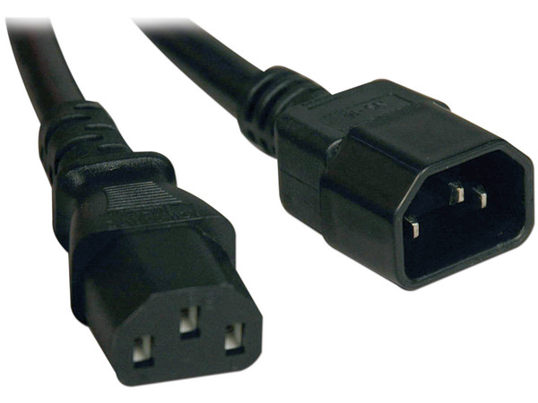 Cable de Energía Estándar para Computadora, 10A, 18AWG (IEC-320-C14 a IEC-320-C13), 0.91 m.