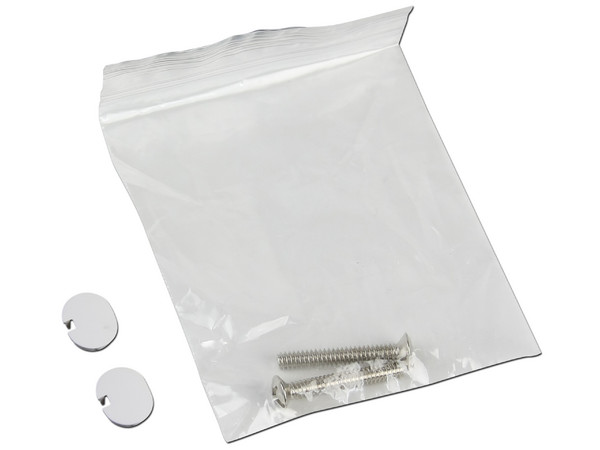 Tapa para Caja Montaje al ras, 2 salidas, blanco