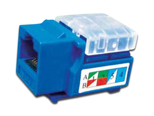 Jack Modular SBE Tech, SBE-2302-BL, Categoría 5e, UTP, Color Azul.