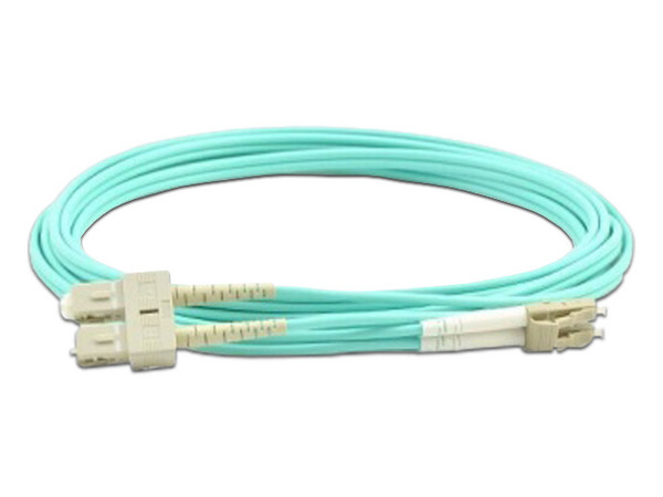 Jumper Multimodo de Fibra Óptica SBE TECH, dúplex, 2 mm, conector LC a SC (M-M) de 1m.