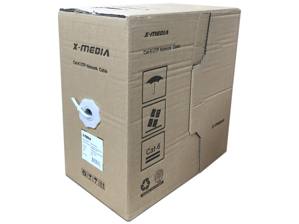 Bobina de Cable Cat6 (UTP) con 305 m, Color Azul, 24 AWG, EIA/TIA ETL.