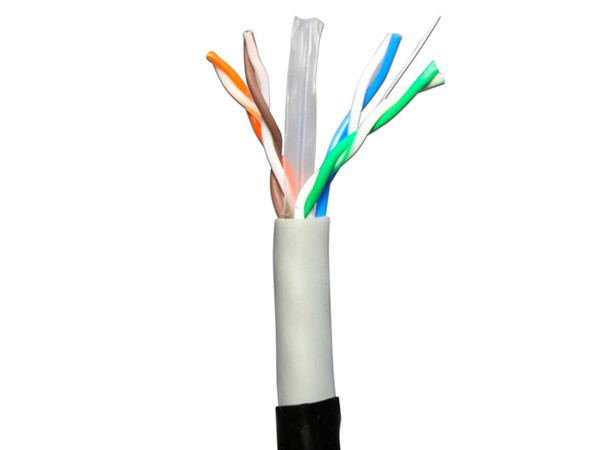 Bobina de Cable Xcase Cat6 (UTP) Caja con 100m, CCA, 23 AWG. Color Negro.