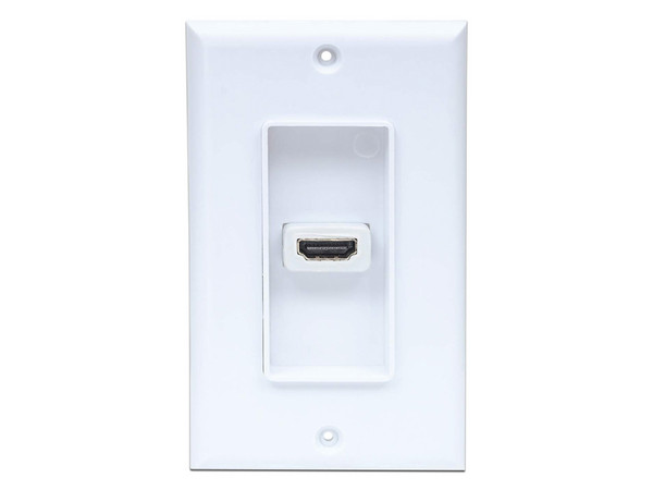 Placa de Pared Manhattan HDMI (hembra). Color blanco.