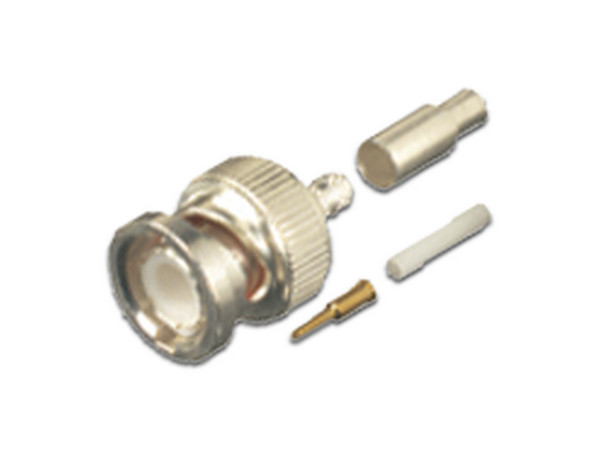 Conector BNC Macho de Anillo Plegable para Cables RG-316/U, BELDEN 84316.