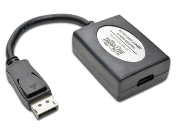 Convertidor de video TRIPP LITTE de DisplayPort a HDMI, Color Negro.