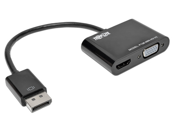 Adaptador Convertidor TrippLite Display por a HDMI y VGA