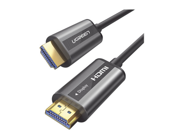Cable HDMI UGREEN de 30 Metros por Fibra Óptica 4K a 60Hz, Compatible con HDMI 2.0, hasta 18 Gbps, 3D, HDR.