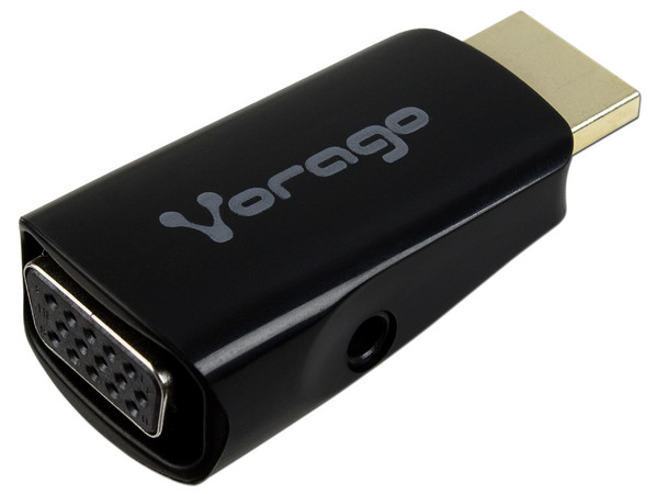Adaptador Convertidor de Video HDMI a VGA 1080p.