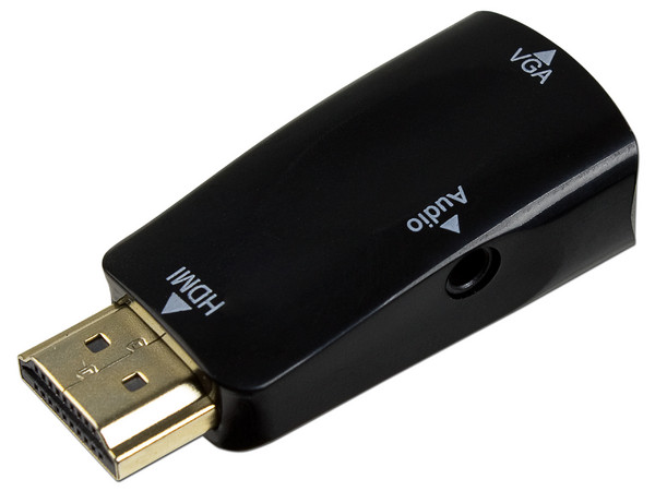 Adaptador Convertidor de Video HDMI a VGA 1080p.