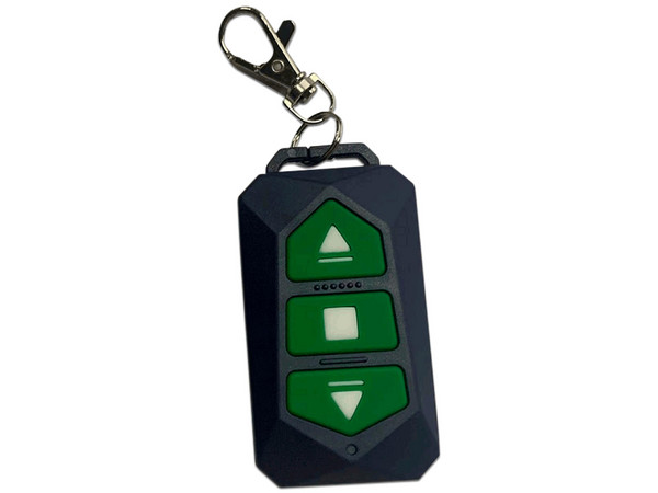 Control Remoto ZKTeco CMP200 con Botones para Subir, Bajar y Detener.