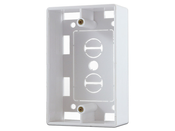 Caja Plástica Enson ENS-947 con Tapa Ciega de Plástico para Montaje en Pared o Techo de 115 x 72 x 36.2mm. Color Blanco.