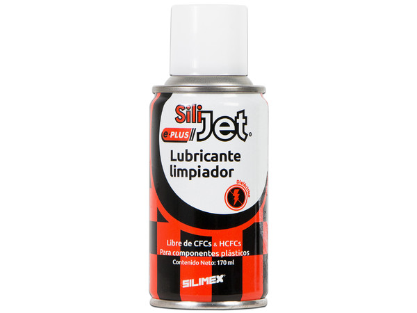 Limpiador y Lubricante para componentes plásticos Silimex Silijet-Plus, 170ml.