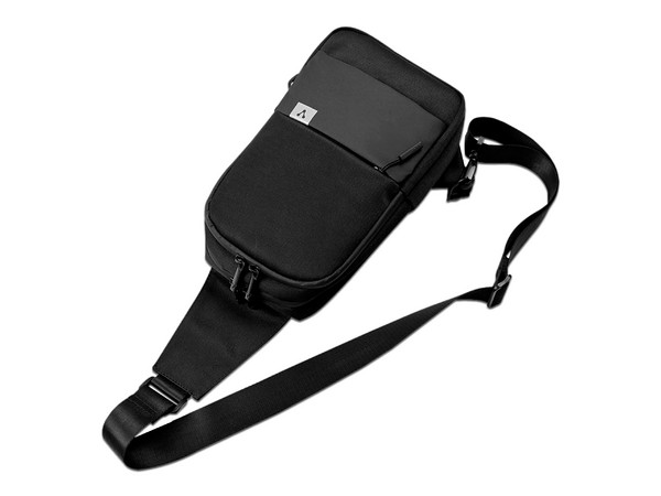 Mochila cruzada Vorago CB-300, Impermeable, Color Negro.