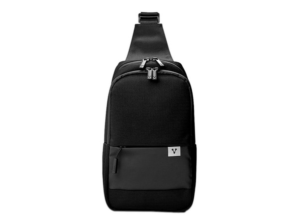 Mochila cruzada Vorago CB-300, Impermeable, Color Negro.