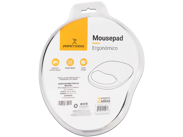 Mouse Pad Perfect Choice con reposa muñecas de Gel.