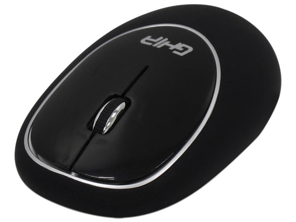Mouse Óptico Inalámbrico GHIA GT100NN, USB. Color Negro.