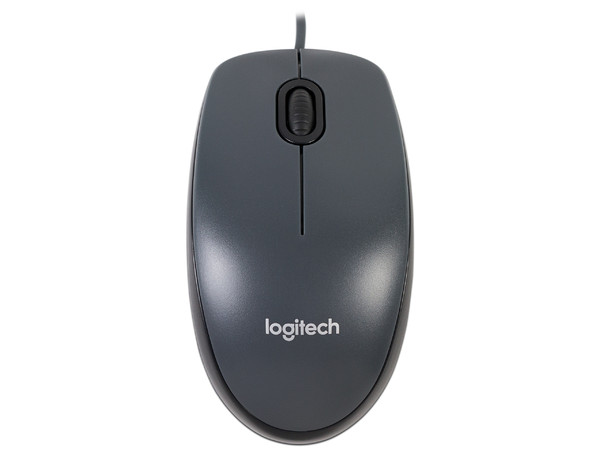 Mouse Óptico Logitech M90, Hasta 1,000 dpi, USB, 3 Botones, Color Negro/Gris.