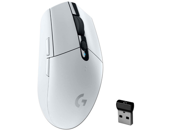 Mouse Gamer Inalámbrico Logitech G305 LightSpeed, hasta 12,000 dpi, 6 botones. Color Blanco.