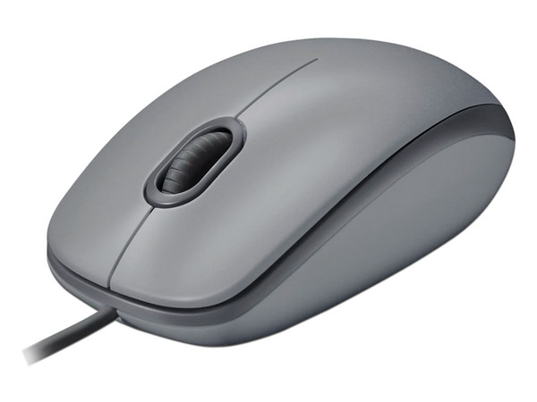 Mouse Óptico Logitech M110 Silent, hasta 1000 dpi, USB. Color Gris.