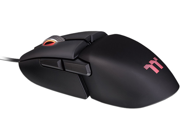 Mouse Gamer Óptico Thermaltake ARGENT M5, Ambidiestro, 8 botones, USB, 16,000dpi, Iluminación RGB. Color Negro.