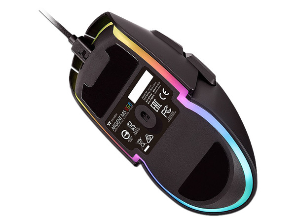 Mouse Gamer Óptico Thermaltake ARGENT M5, Ambidiestro, 8 botones, USB, 16,000dpi, Iluminación RGB. Color Negro.