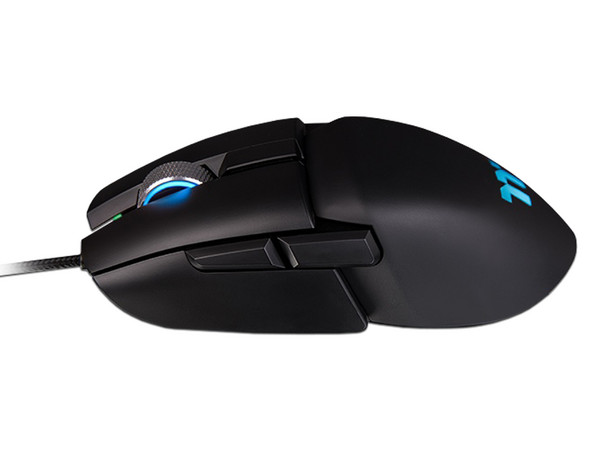 Mouse Gamer Óptico Thermaltake ARGENT M5, Ambidiestro, 8 botones, USB, 16,000dpi, Iluminación RGB. Color Negro.